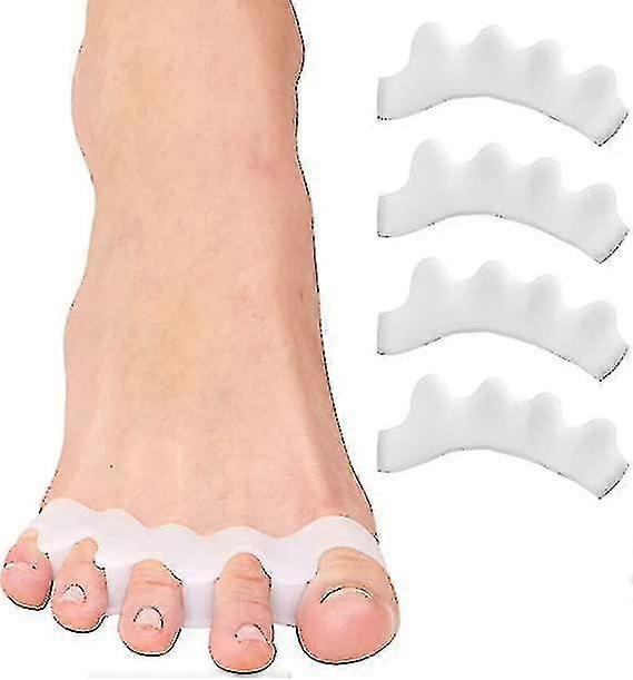 5 Pairs Silicone Toe Spacers For Correct Toe Alignment, Bunion And Hammertoe Straighteners