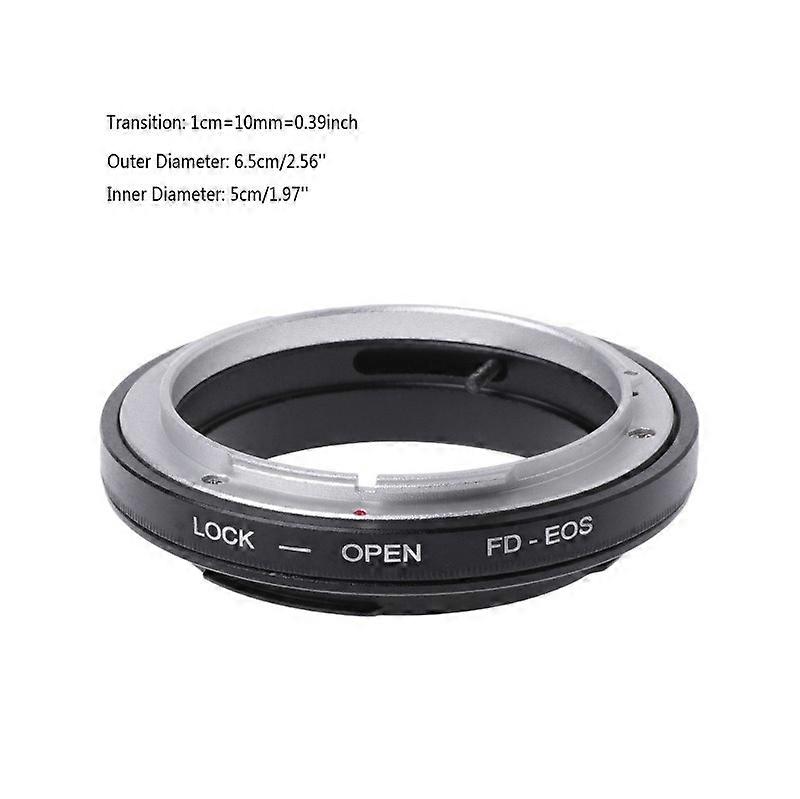 FD-EOS Mount Adapter Ring For Canon FD Lens to EF EOS Mount Camera Camcorder