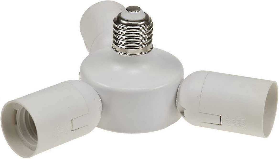 Adapter Socket E27 To 3 Brackets For Photo Studios, Softboxes, 1 To 3 Bulbs White
