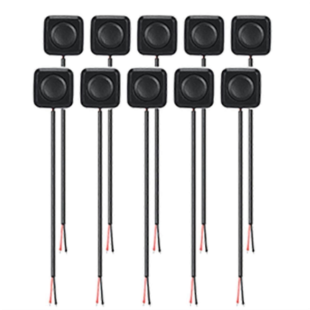 10Pcs 12V/24V Mini Momentary Push Button ON/Off Switch, Mount, Easy Installation for Electronic Exp