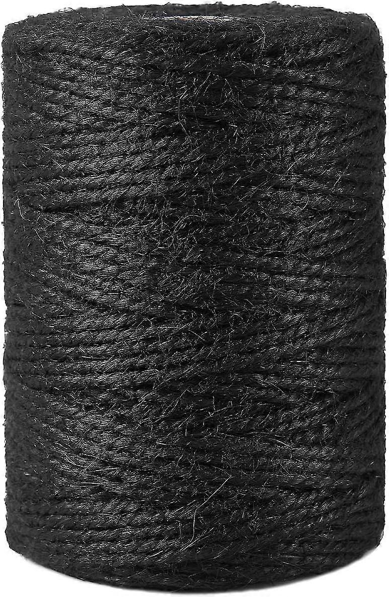 Hilo de yute natural negro - 328 pies, resistente