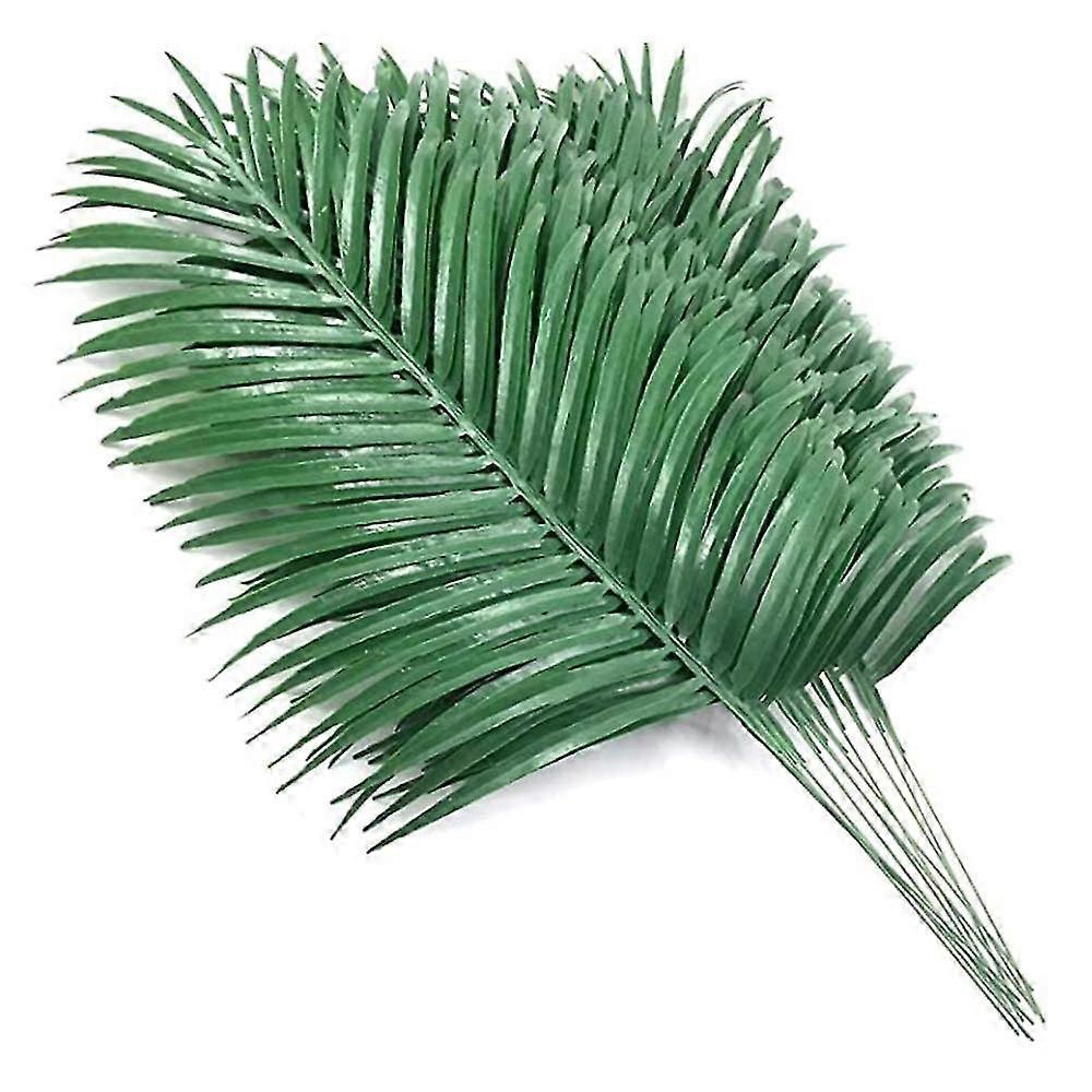 12Pcs 인공 야자 잎 식물 가짜 야자 잎 잎 열대 대형 야자 잎 녹지 식물 잎 하와이 파티