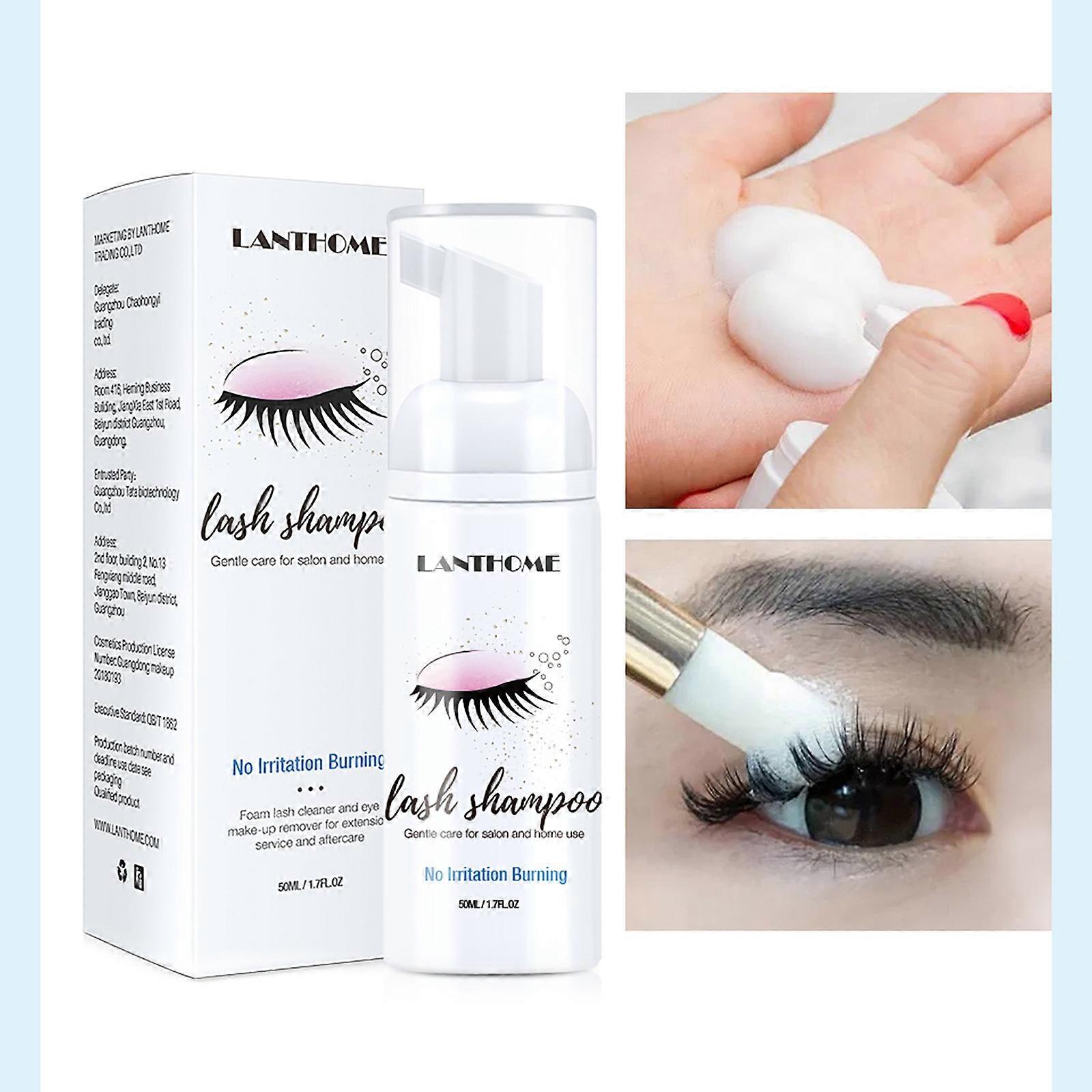 Eyelash Shampoo Gentle Cleansing Eyelash Makeup Remover Foam 50ml