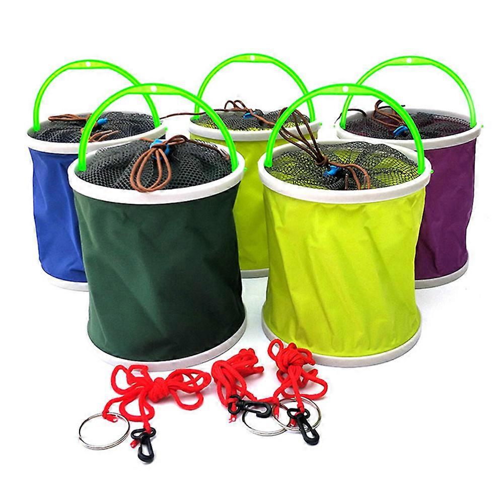 Folding Fishing Bucket Fish Tank Play Water Bucket Multifunctional Portable Colorful Fishing Box Fishing Tackle Supplies