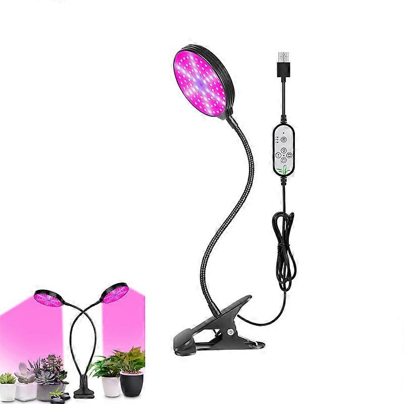 3 Head LED Full Spectrum Plant Grow Light Lamp for Seeds Flower Growth Indoor