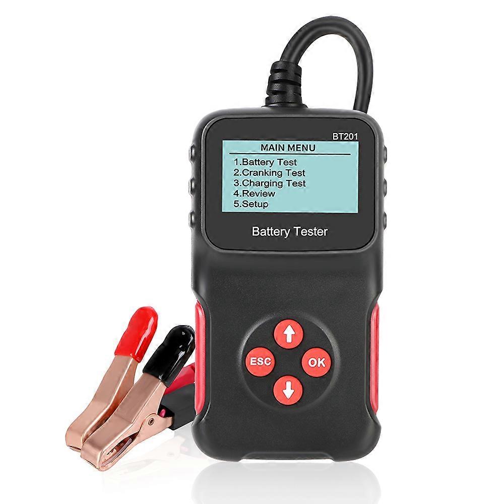 100-2000 CCA Car Battery Tester Universal Support 6 Languages Multi-Function Cranking Charging Circut Test 12V BT201