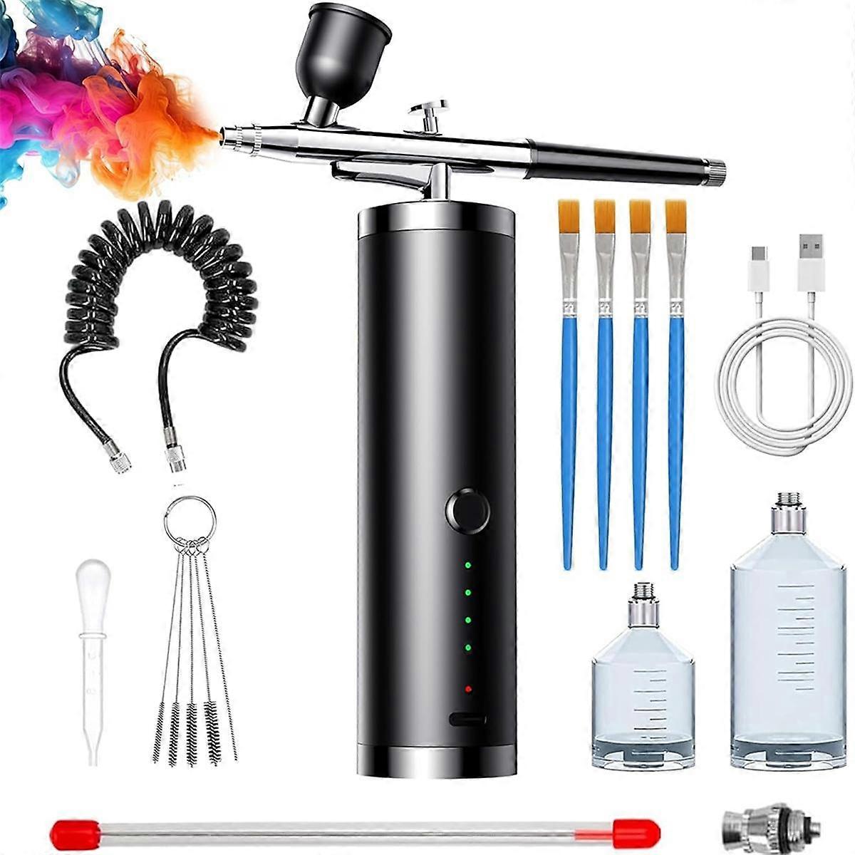 Airbrush Set Portable Airbrush with Compressor Handheld Airbrush Set Ideal for Complex Tasks Such A