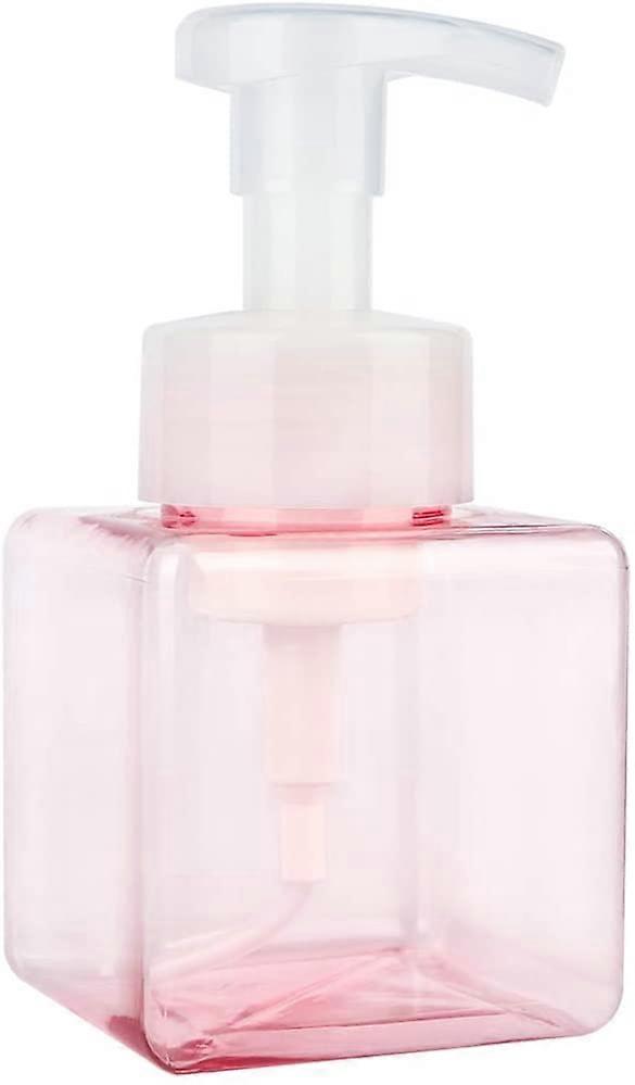 250ml Empty Pump Bottle, Transparent Pink Plastic Foaming Pump Dispenser Blue