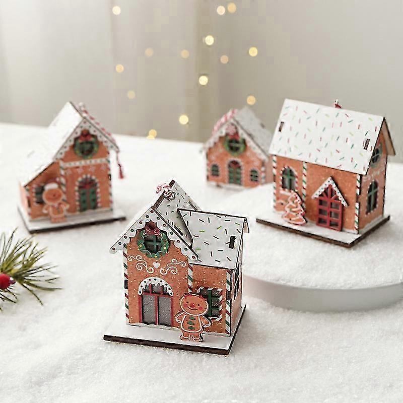 Ceramic Mini Tilted Christmas Tree 6 Inch for Cute Holiday Desktop Decor in Green and White Finish