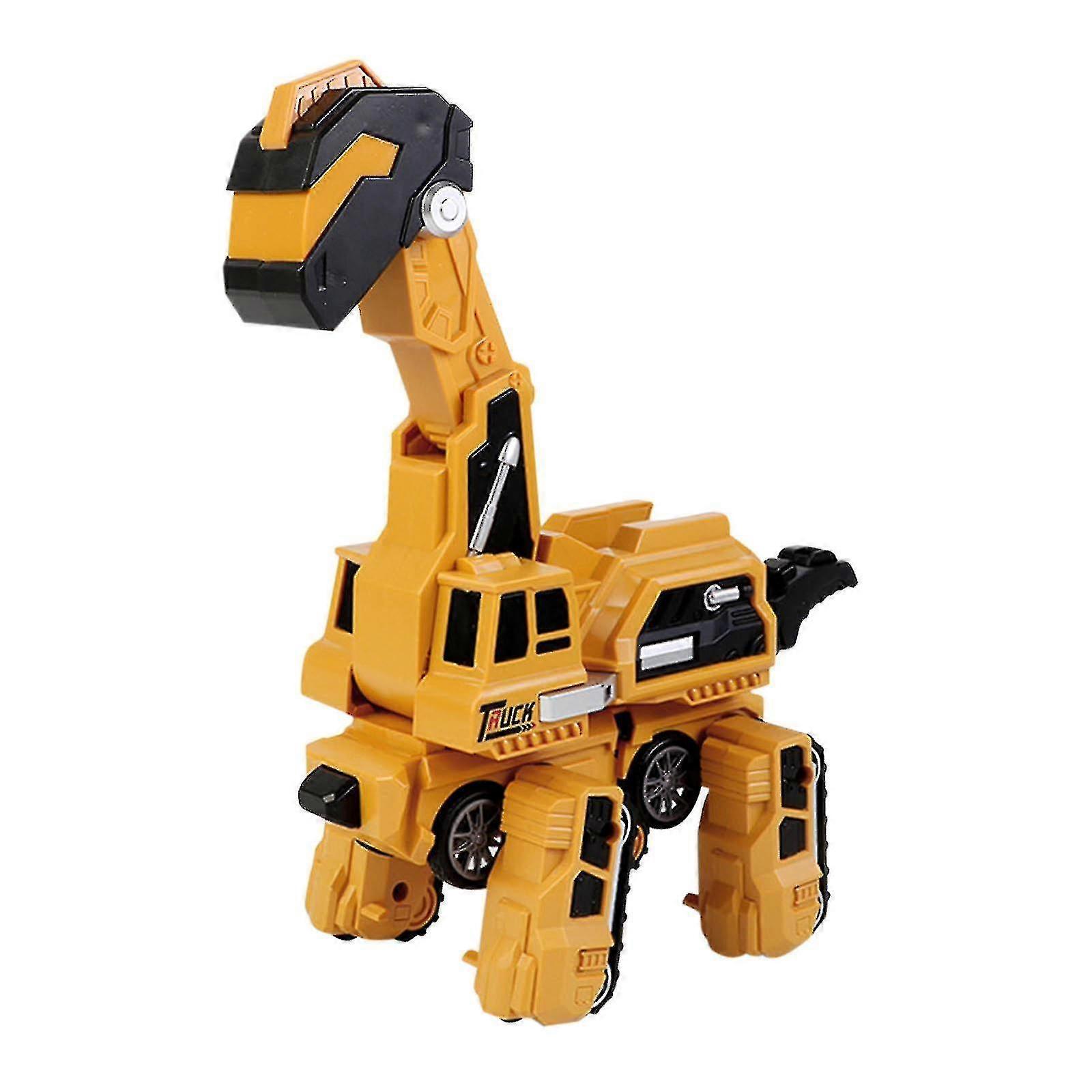 Deformation Car Dinosaur Simulation Brachiosaurus Model Children's Collision Impact Inertial Excavator Toy