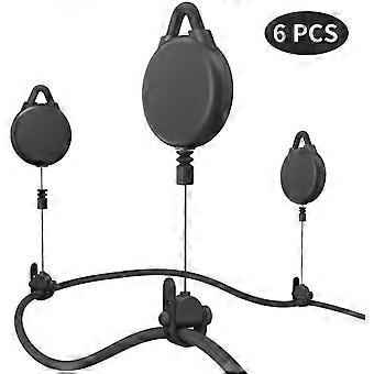 Electronics VR Cable Management, 6 Packs Pro Version VR Cable Management for VR Headsets HTC Vive / HTC Vive Pro / Oculus Rift S / Playstation / Micro