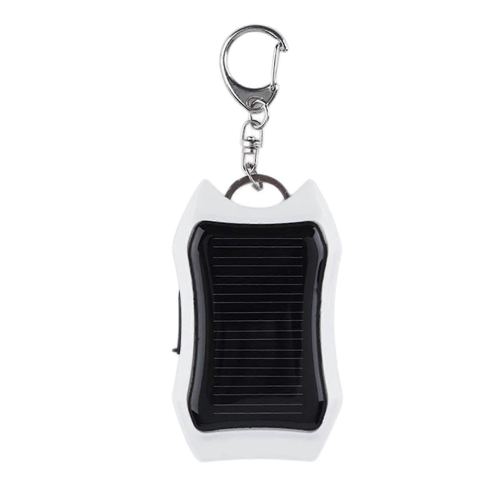 Sauvegarde de téléphone portable externe USB portable pour la plupart des appareils Charge universelle Banque d’alimentation solaire avec porte-clés avec 3 lumières LED