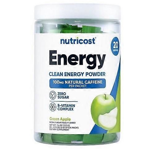 Nutricost Energy Complex Stickpacks Green Apple ,20 Sticks