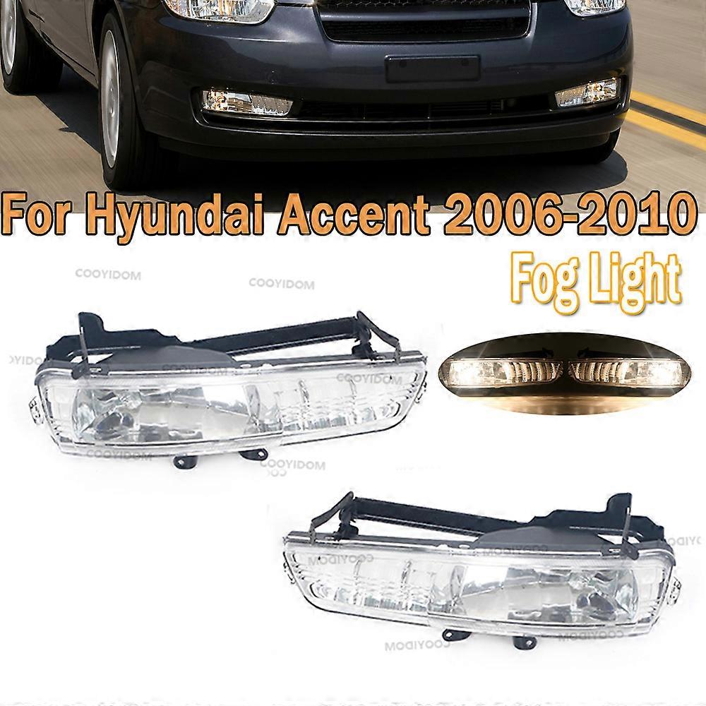 Fog Lamp Car Front Bumper Signal Light Fit For Hyundai Accent 2006 2007 2008 2009 2010 Fog Light Assembly For Car Foglamp