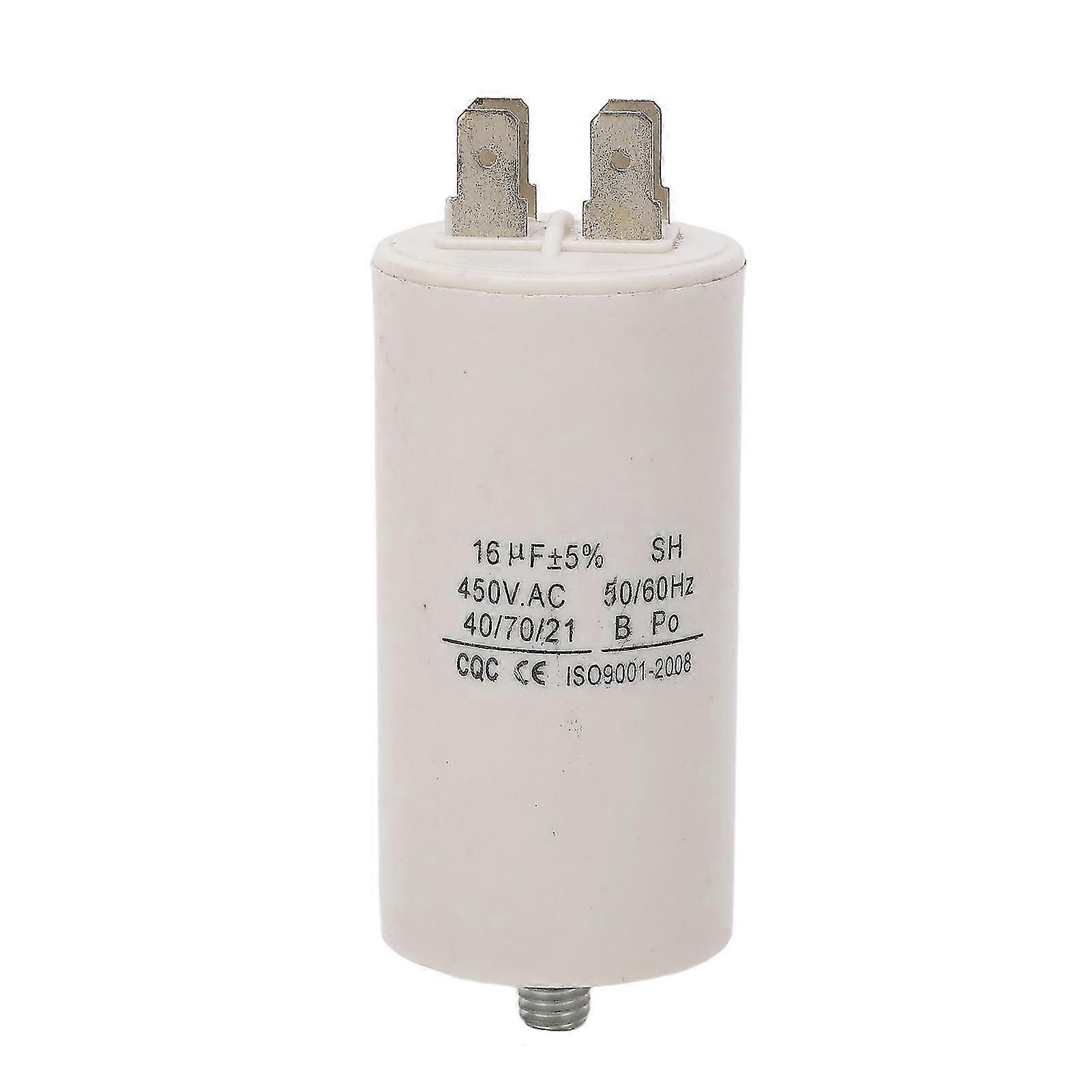 CBB60 16uf 450V Double Insert Cylinder Run Capacitor for Home Appliances and Washing Machines