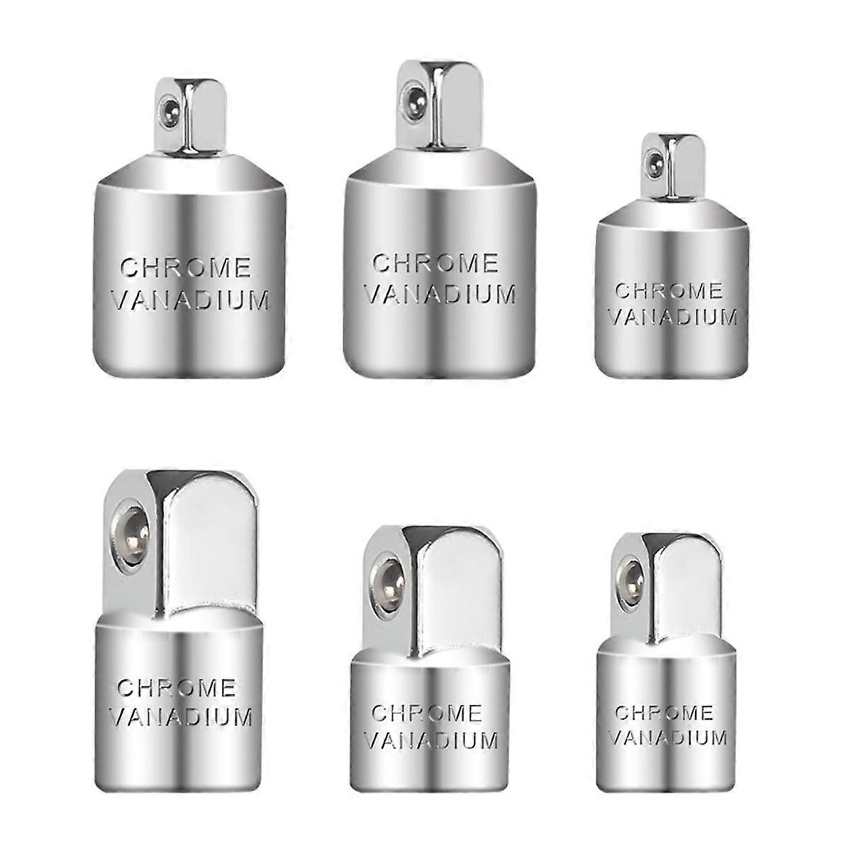Socket Adapter, 6-Piece Adapter Set, Socket Adapter Set, Adapter Set for Ratchets,Socket Wrenches,