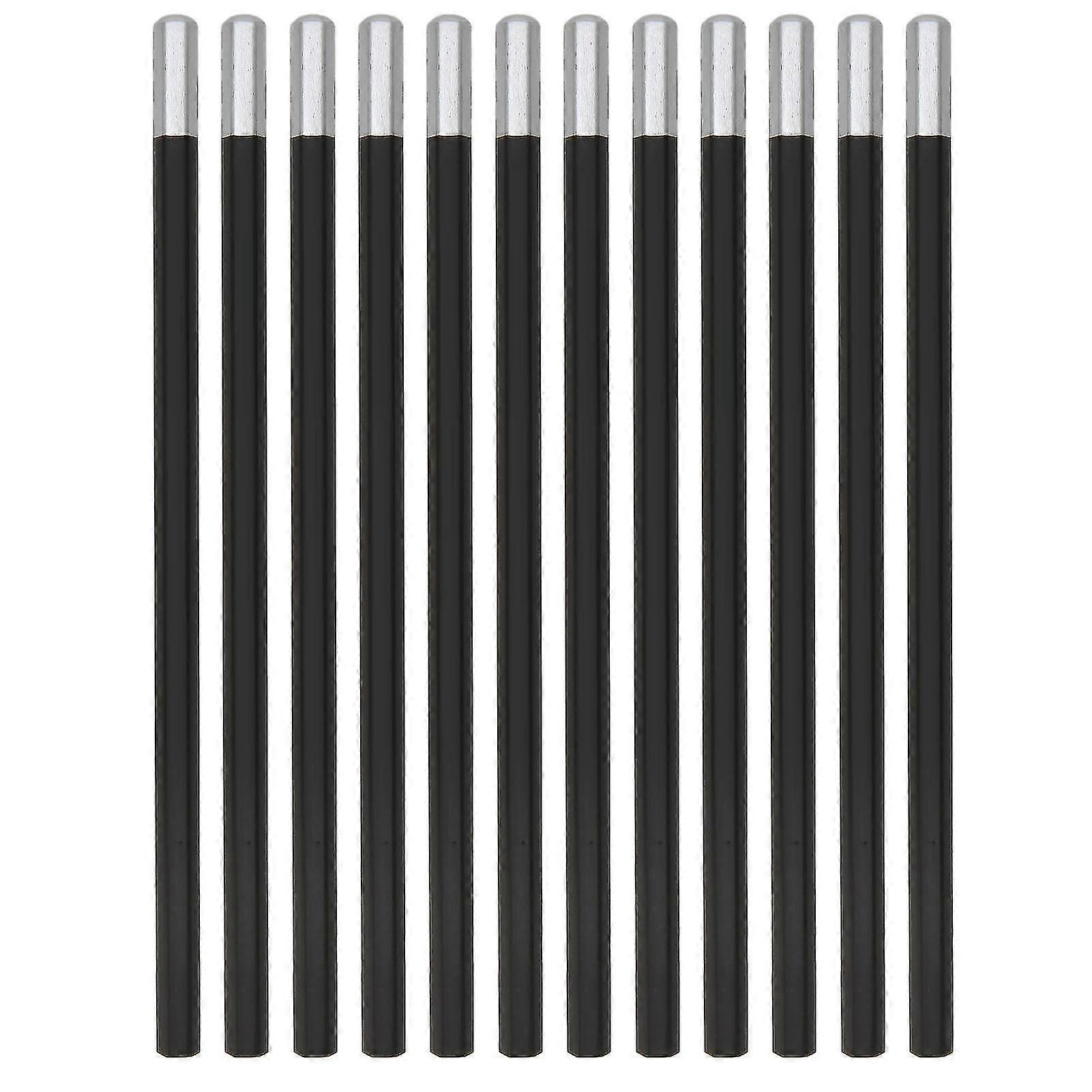 Black Colored Pencils Set - 12Pcs Soft and Exquisite Luster Hex Penholder for Sketching, Drawing, and Coloring