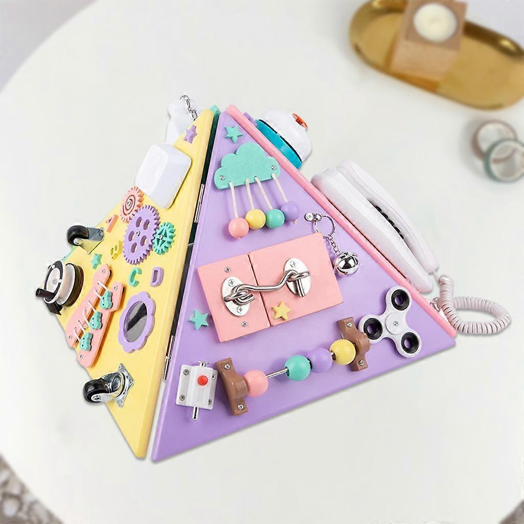 Pyramid Busy Board Motor Skills Educational Learning Sensory Toys