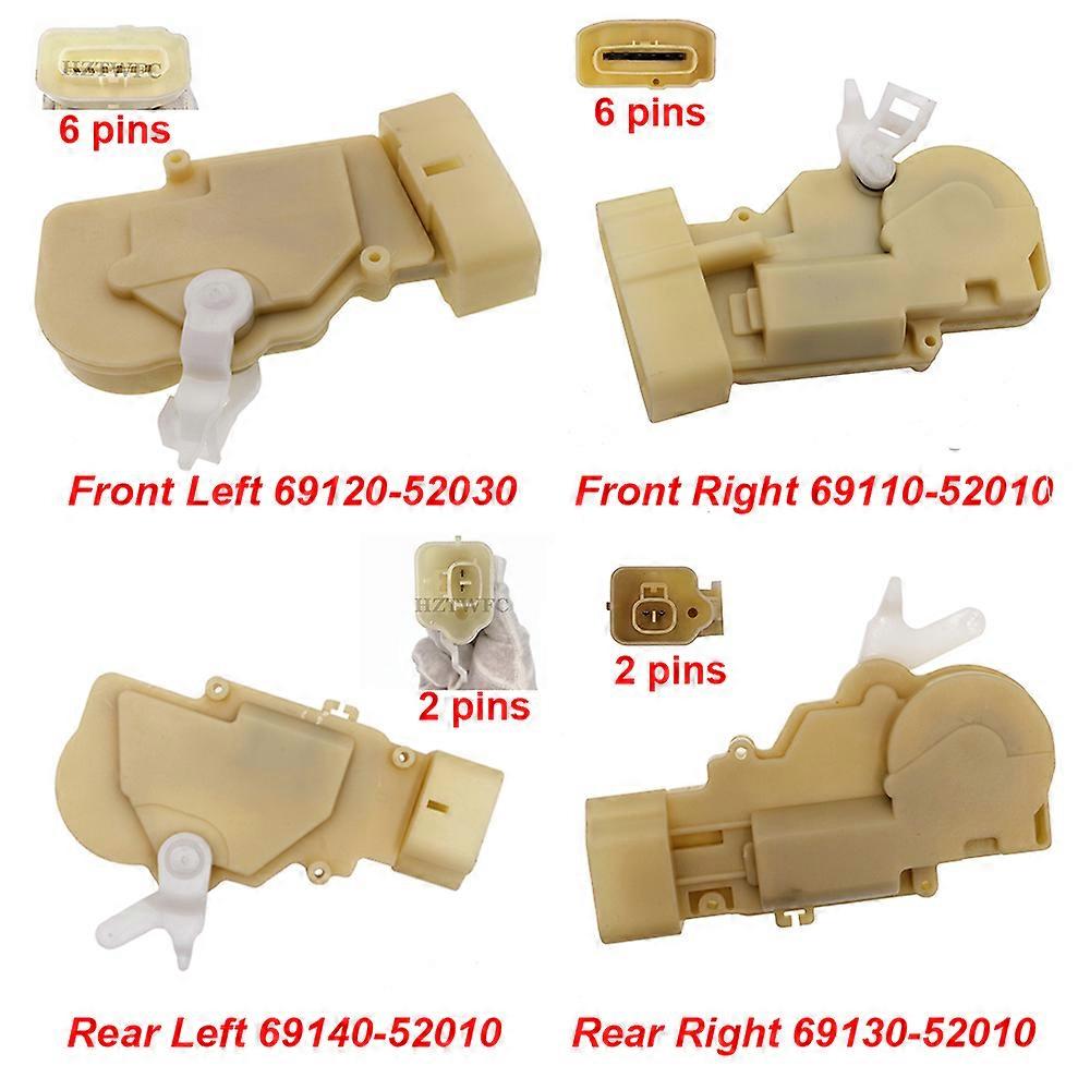 Right door locking actuator for Toyota Echo Yadditif, 2 year warranty, rear front stores, 69120-52030, 69110-52010, 69140-52010, 69130-52010