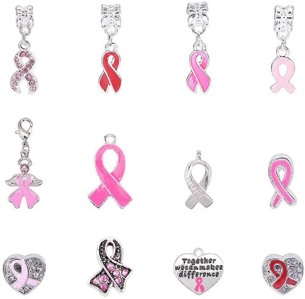 Alloy Pendant Awareness Ribbon 8mm