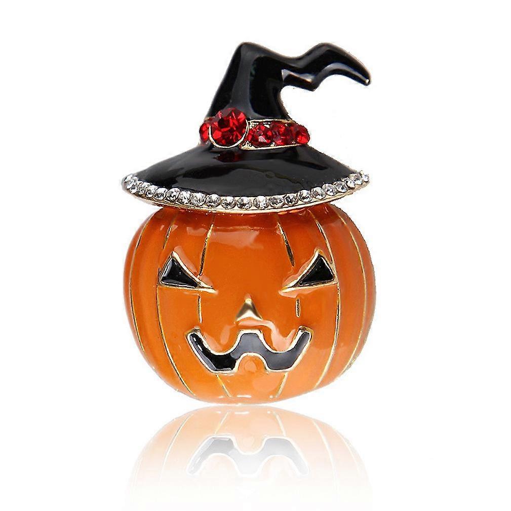 Corsage Halloween Pumpkin Ladies Brooch Painted Enamel Electroplated Brooch Pin