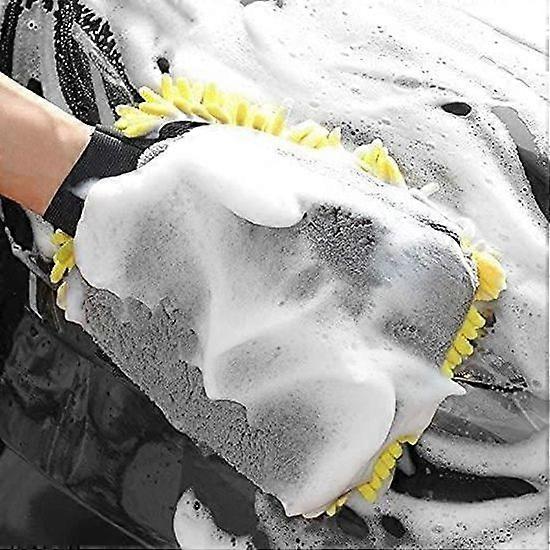Waterproof Water Lavatory Microfiber Thick Gloves Car Cleaning Mitt drowick