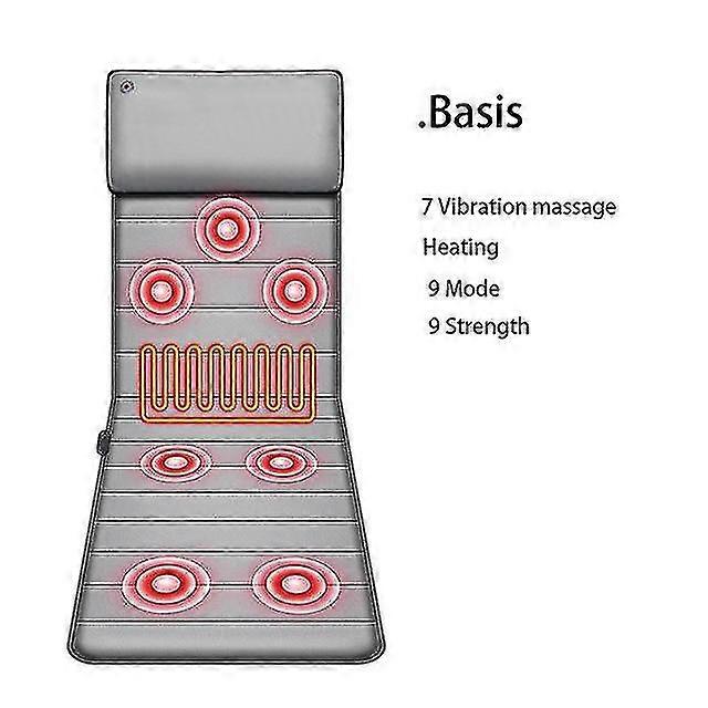 Masseur cervical Cou Taille Dos Multifonctionnel Massage Coussin Corps Massage Chaise Couverture Matelas Coussin Chauffant