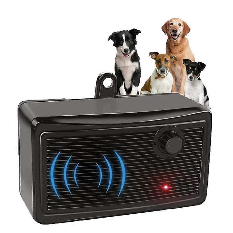 Anti Barking Device,Bark Control Device,Sonic Bark Deterrents,Bark Box Outdoor Device with Adjustable Ultrasonic Level Control Safe for Anyone Dog