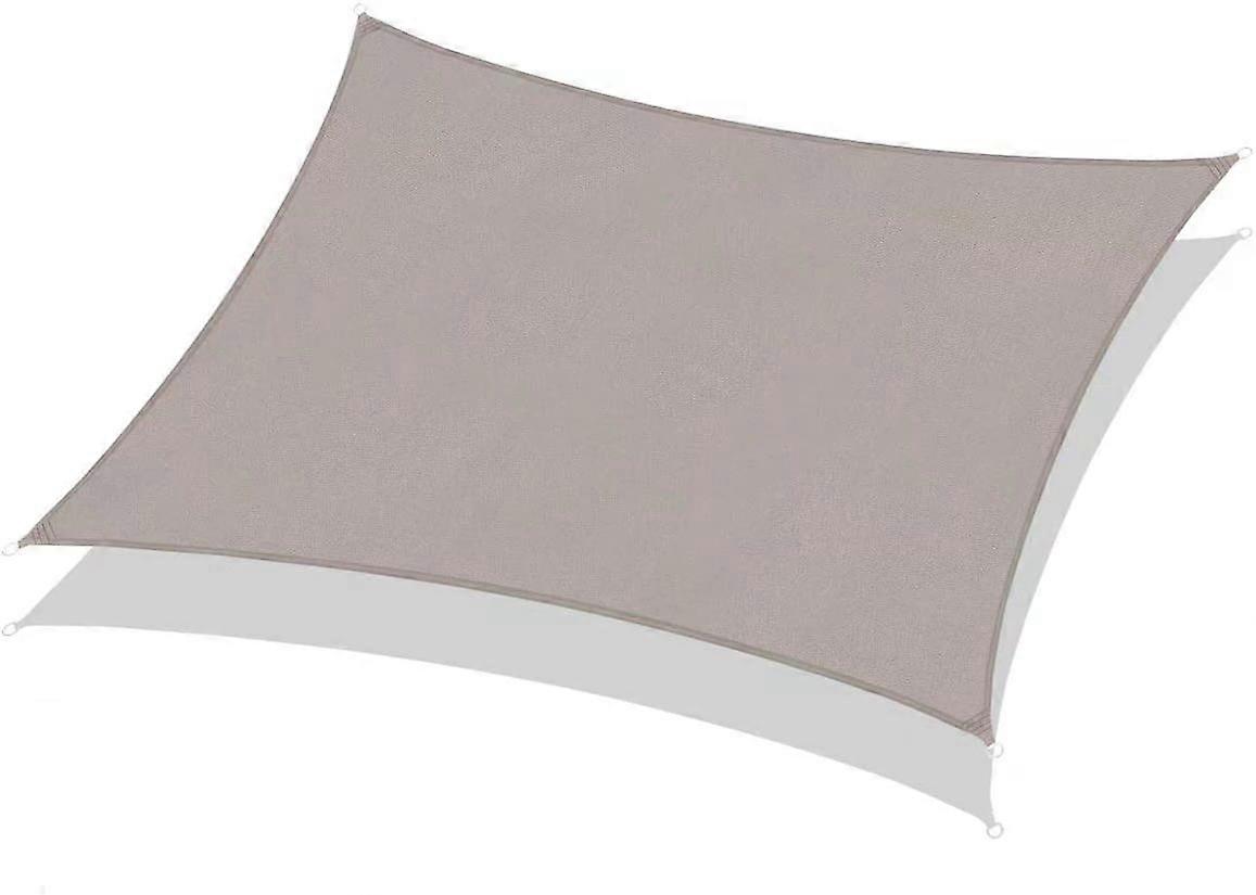 Rectangular shade sail, 2x4m, waterproof, anti-UV, waterproof and breathable, light gray