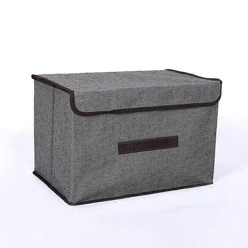 Storage Basket Folding Box, Foldable Basket, With Cardboard Reinforcement, 25 * 19 * 16cm (Light Green)