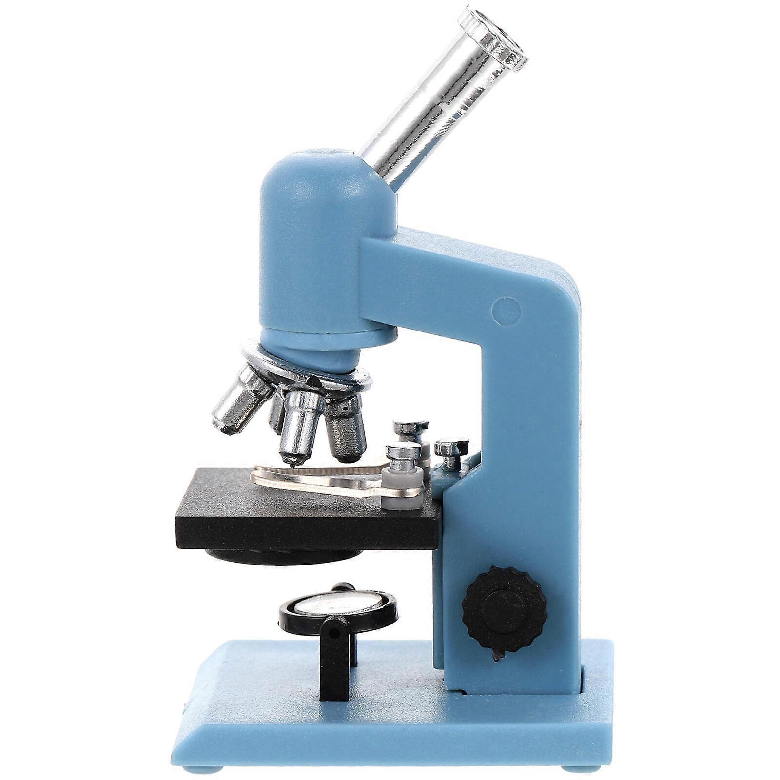 Mini maison Simulation Microscope Diy Microscope Modèle Décoratif Réaliste Microscope Ornement