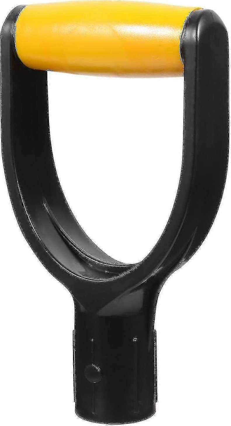 Handle 32mm Id Replacement Shovel Fork Handle Handle Garden Snow Removal Digging Rake Tool Handle (yellow Black) (1pcs)