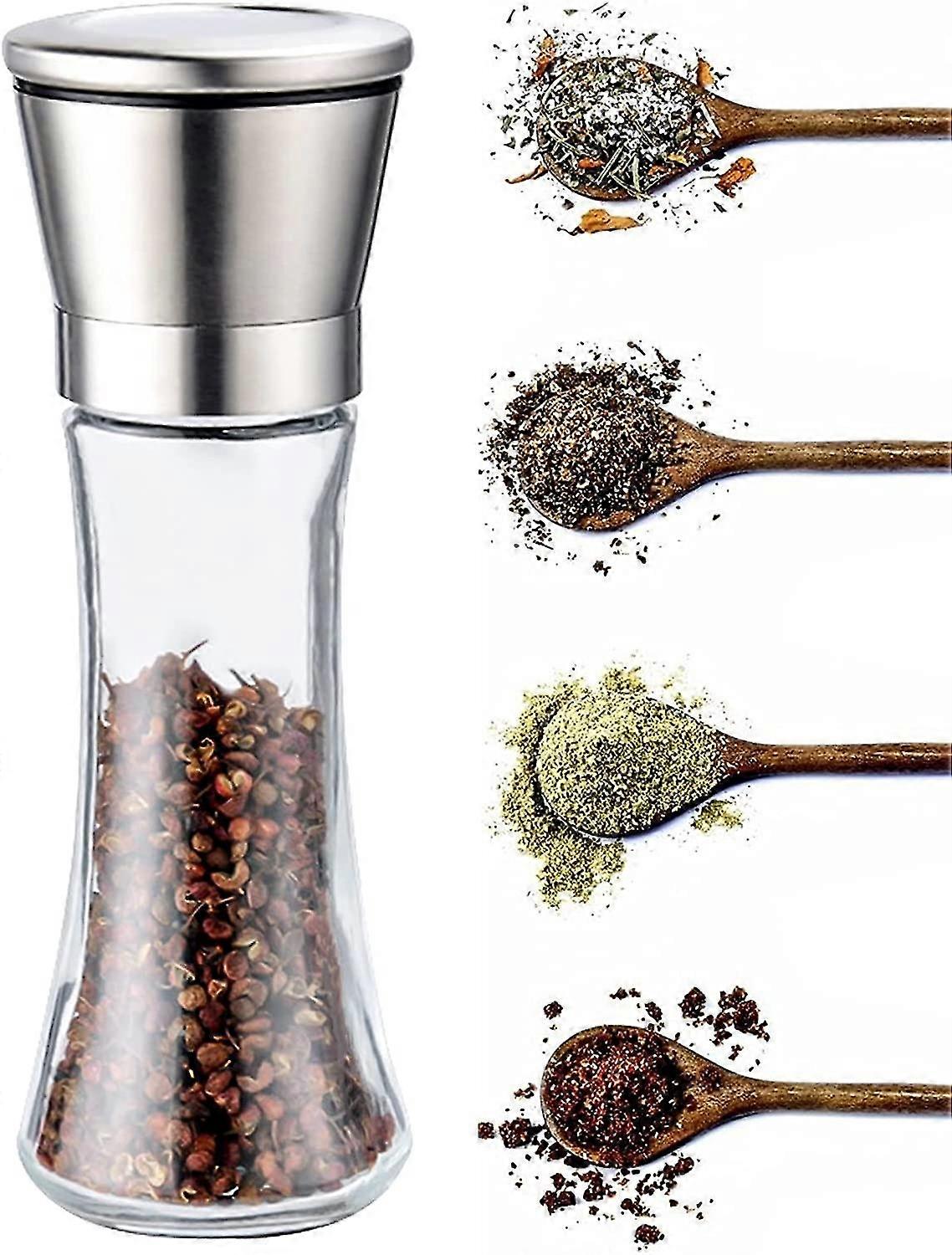 Pepper Mill Large Spice Mill Salt And Pepper Mill Adjustable Ceramic Grinder