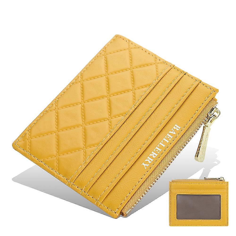 Geantă de card pentru femei, capac pentru permisul de conducere multicolor coreean, fermoar subțire, clemă pentru card bancar