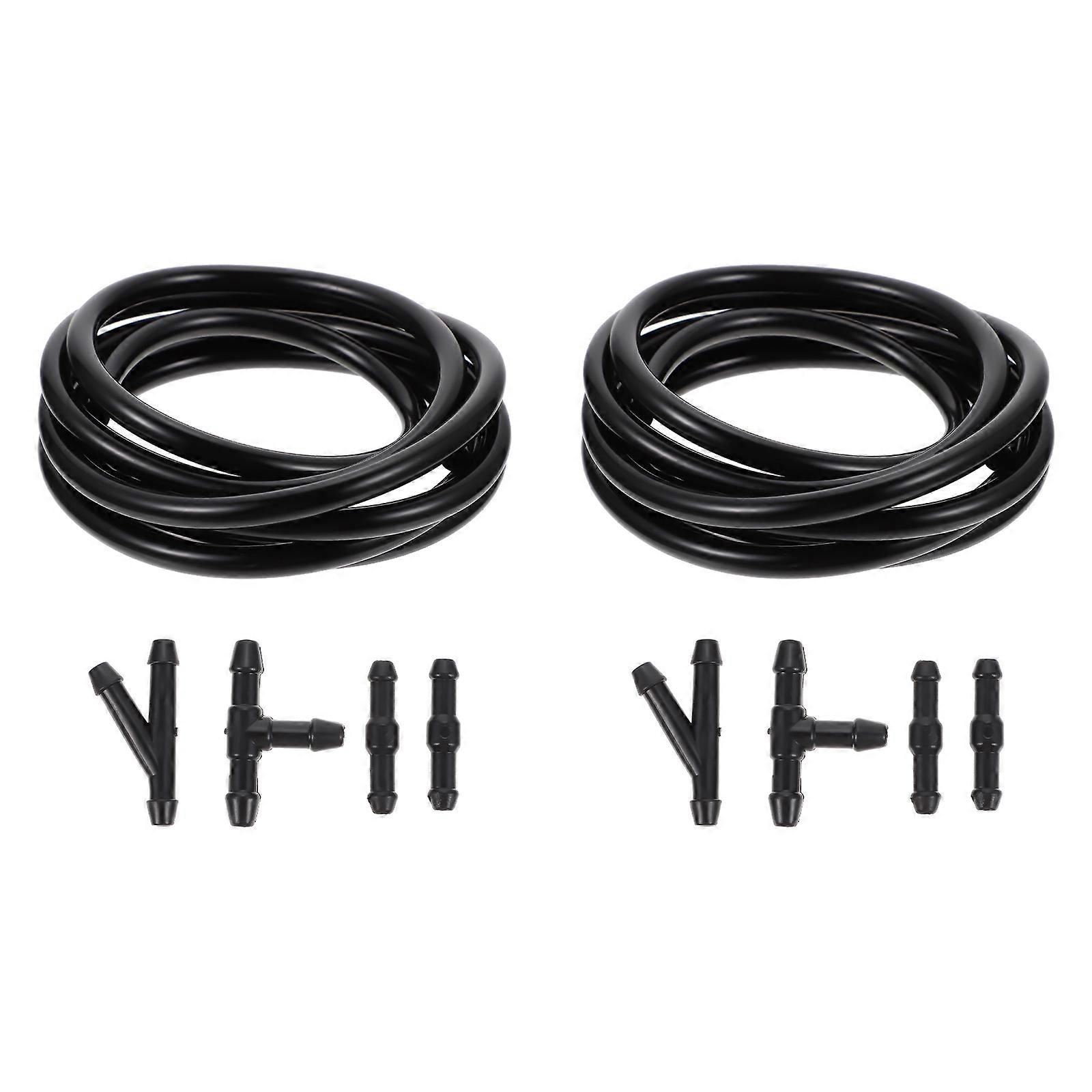 2 Sets Washer Machine Hose Wiper Hose Nozzle Windscreen Washer Nozzle Windscreen Washer Spray Front Windscreen Water Wiper