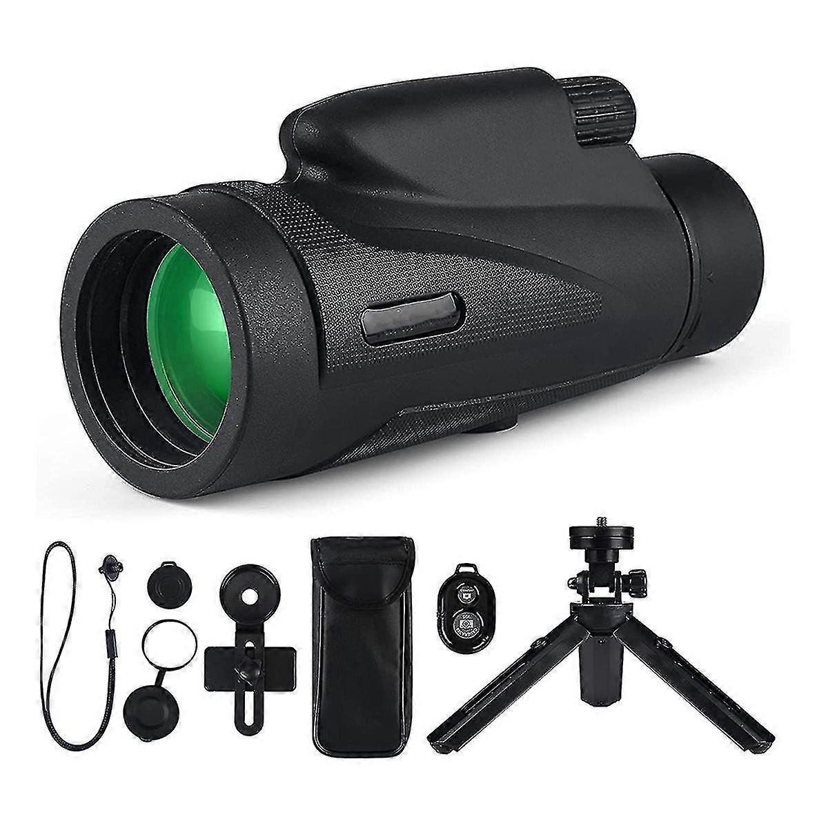 12x50 Hd Monocular Telescope With Waterproof,with Wireless Remote