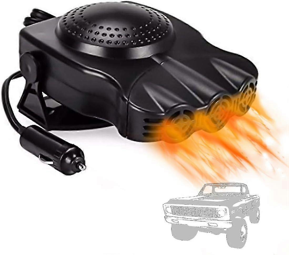 Portable Car Heater 12v, Plugs Into Cigarette Lighter Windshield Defroster And Defogger 2-in-1 Fast Heating/cooling Car Heater