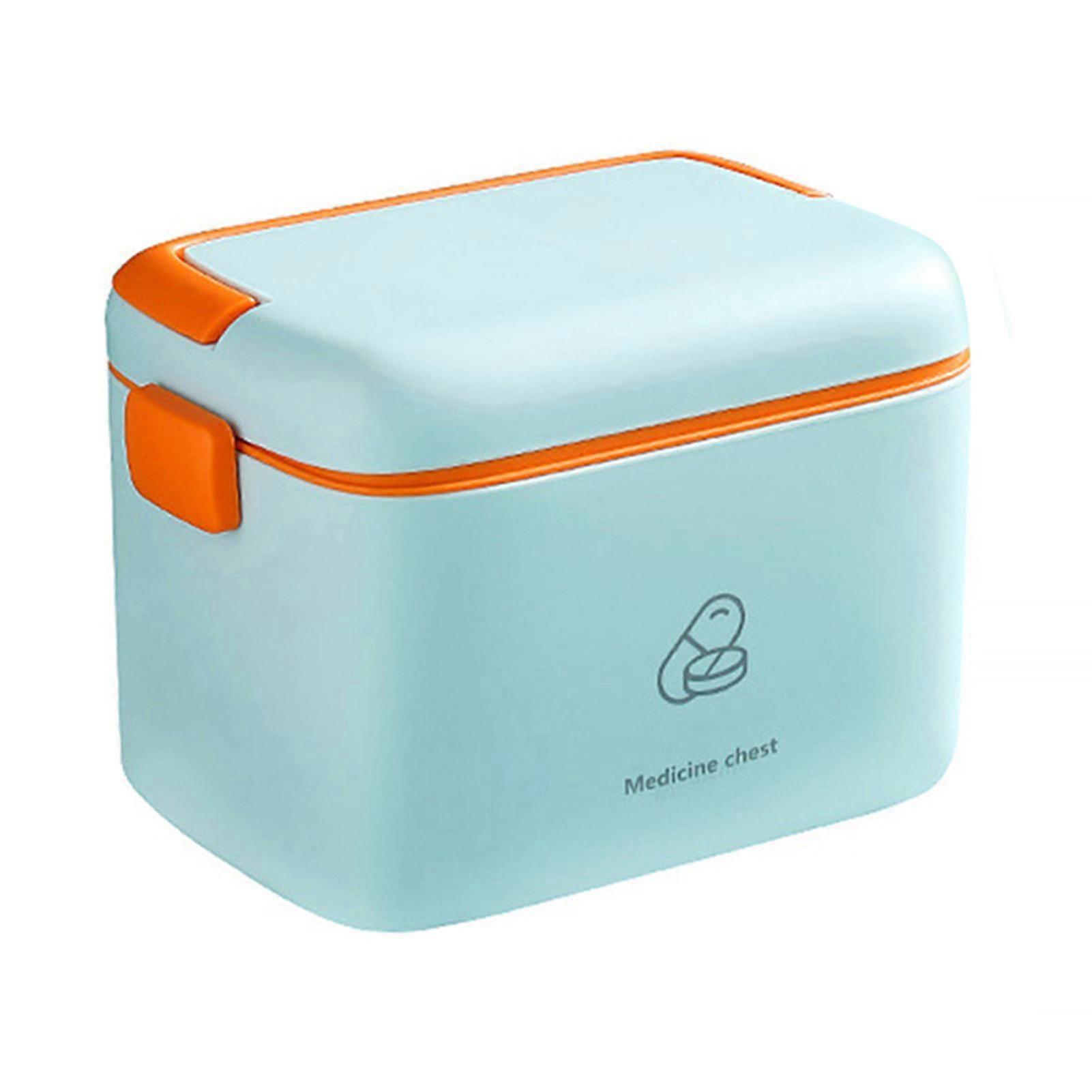 Emergency Medical Organizer Empty Plastic Home First Aid Kit With Handle