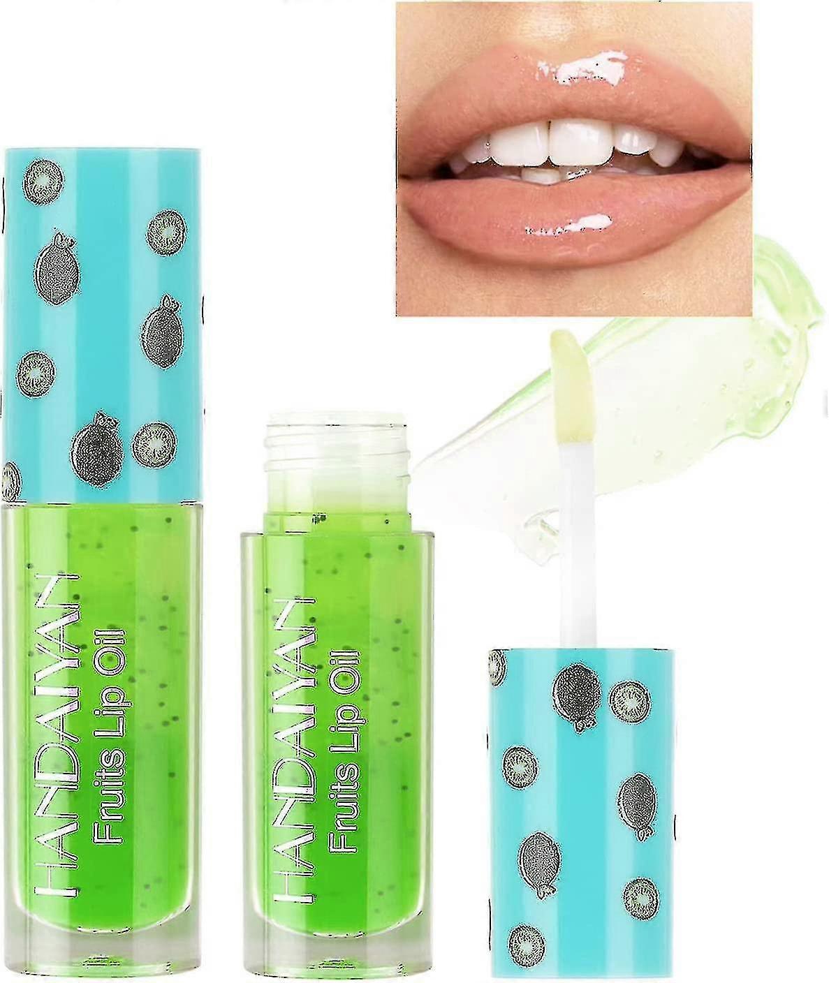 ملمع شفاه فاكهي ، بلسم شفاه ملون ، جل شفاه بنكهة ، زيت شفاه معطر ، مرطب ، ملمع ممتلئ