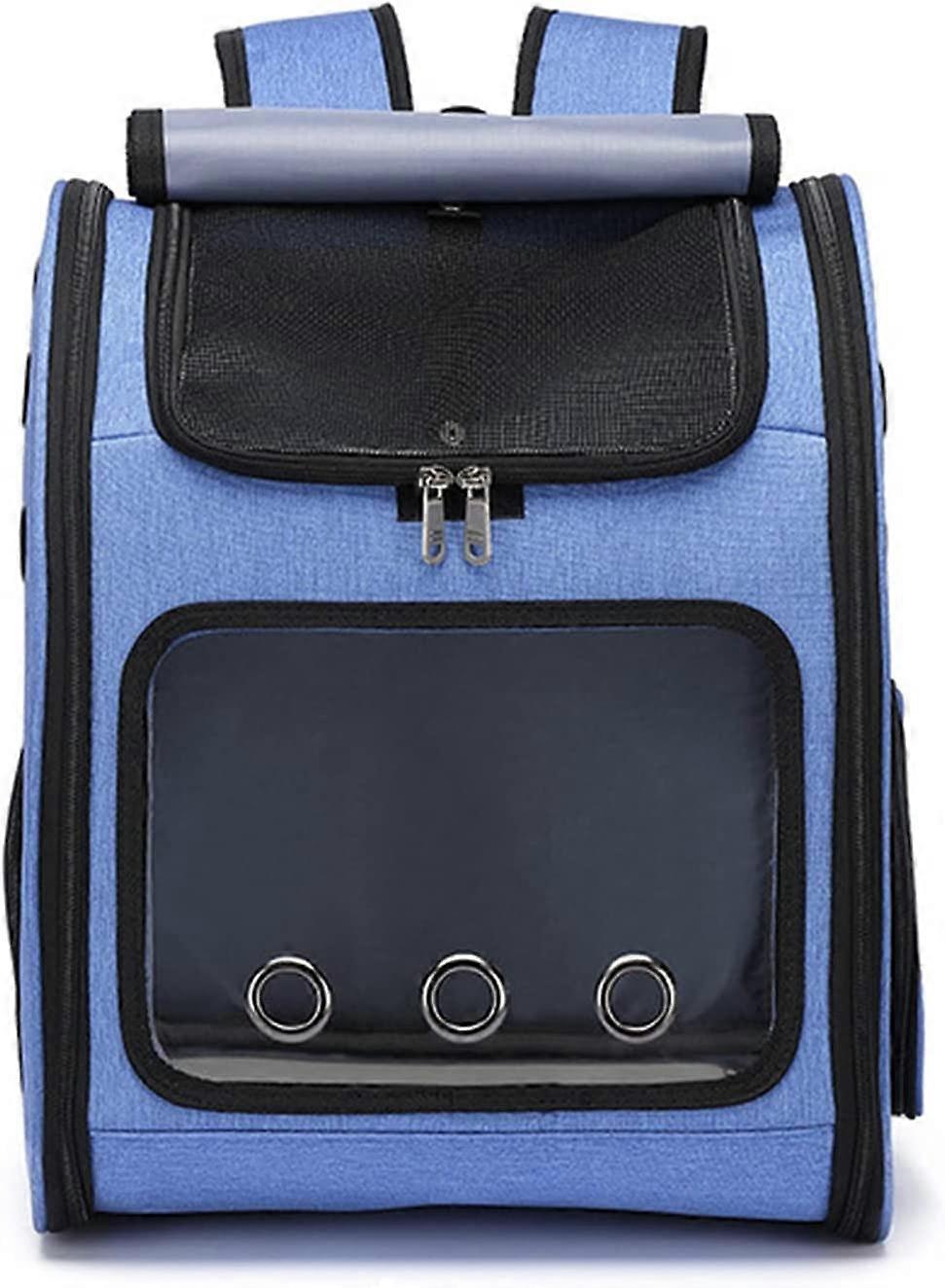 Dog Carrier Backpack, Foldable Pet Backpack, Adjustable Shoulder Strap, Washable Wool Mat