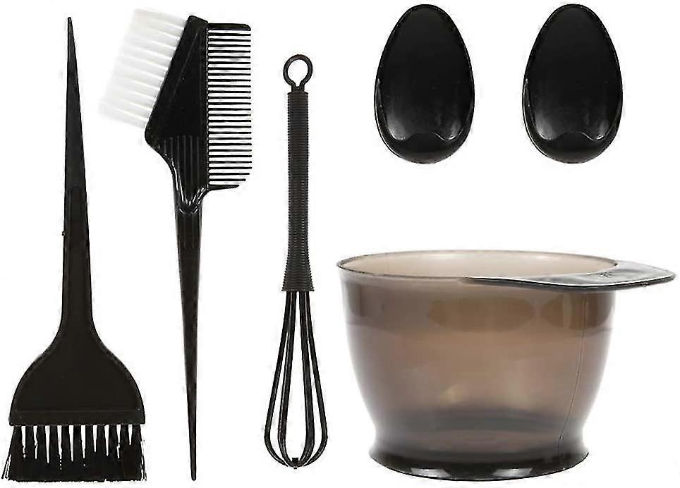 5-delt hår farve salon sæt (sort)