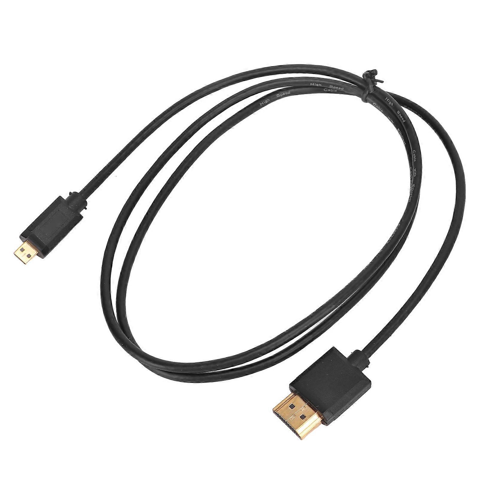 HD Multimedia Interface to Micro HD Multimedia Interface Cable A to D Two Way Transmission HD Multimedia Interface 2.0 10.2Gbps 4K 2K 60HZ