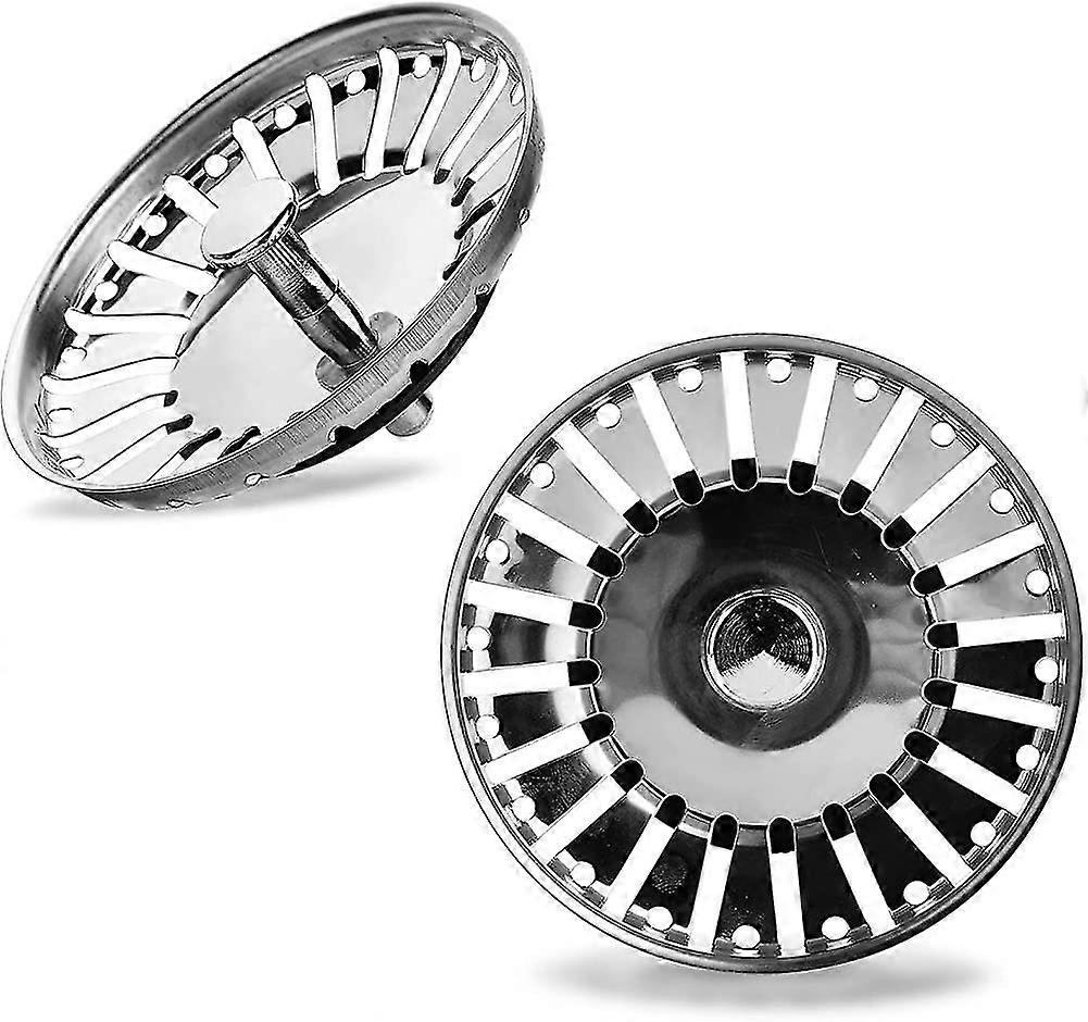 2stk køkkenvask silpropprop i rustfrit stål