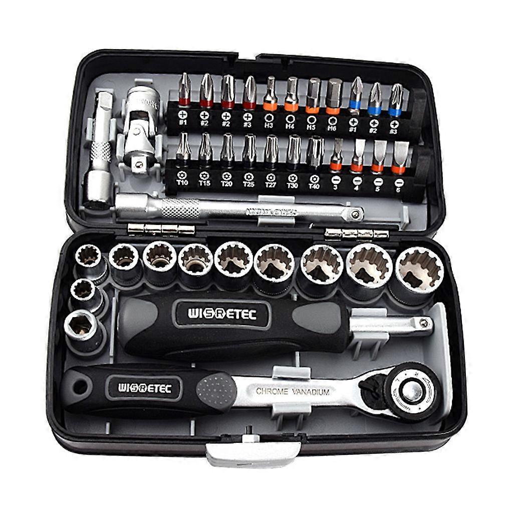 High quality 38PCS Mini ratchet wrench set 1/4 socket screwdriver for head hex t