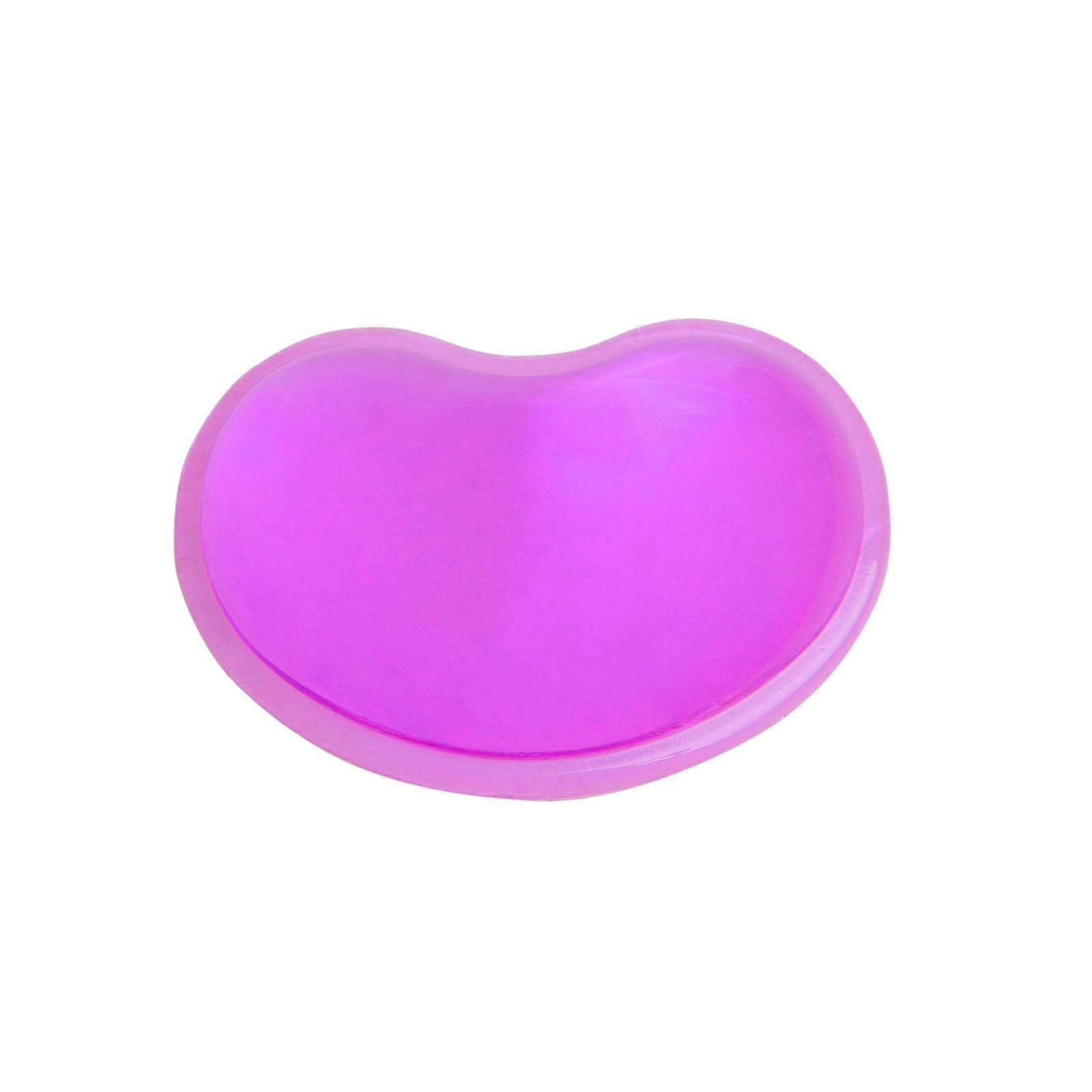Wavy Mouse Pad Wrist Rest Hear Shape Translucent Silicone Gel Desk Mousepad
