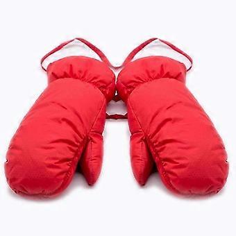 Down Feather Thermal Snowboard Ski Gloves Men Women Winter Warm Snow Mountain Skiing Snowmobile Mittens Kids Long Rope Hang