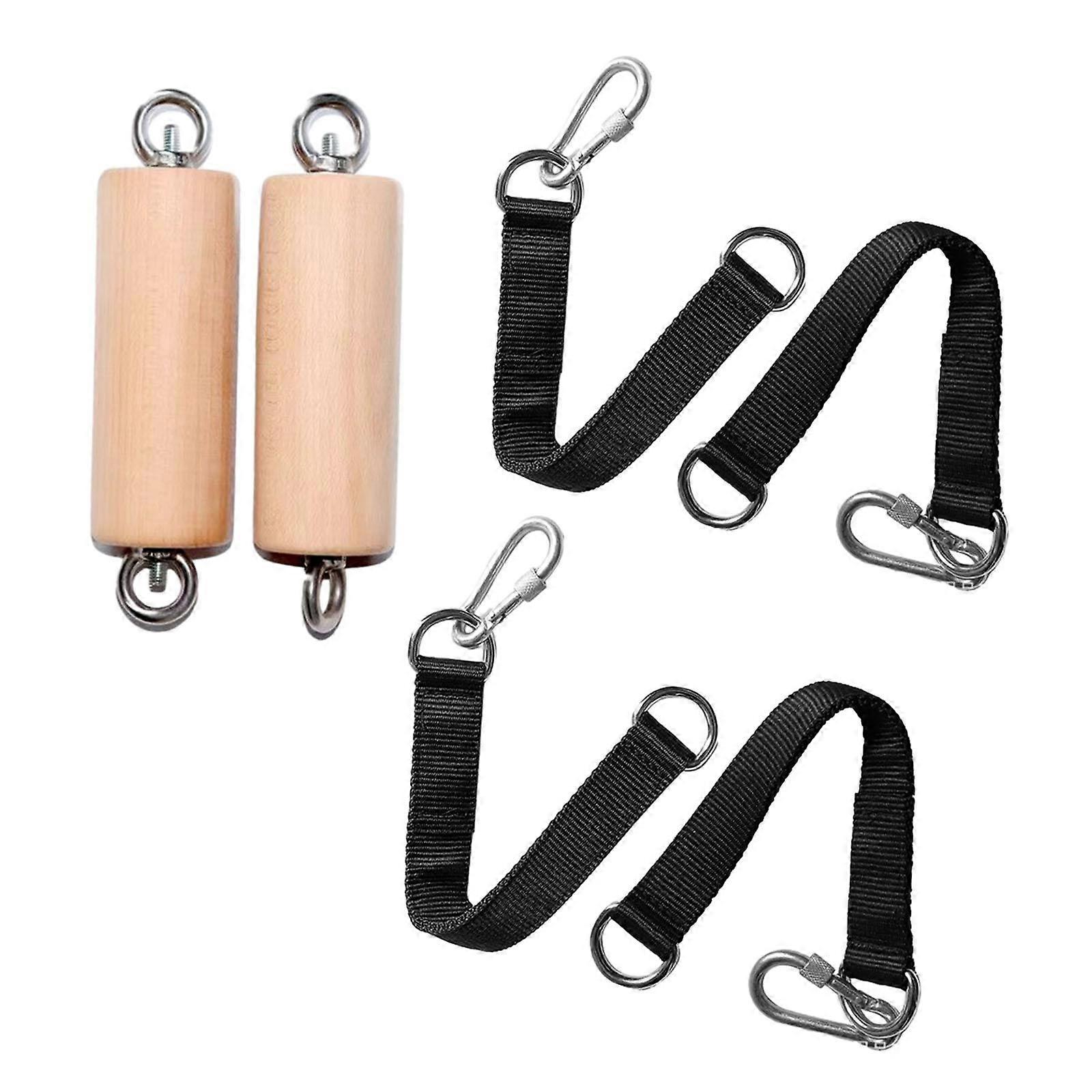 سحب مقابض آلة الكابلات الخشبية مقابض للياقة البدنية التجديف المميت 40 مم القطر