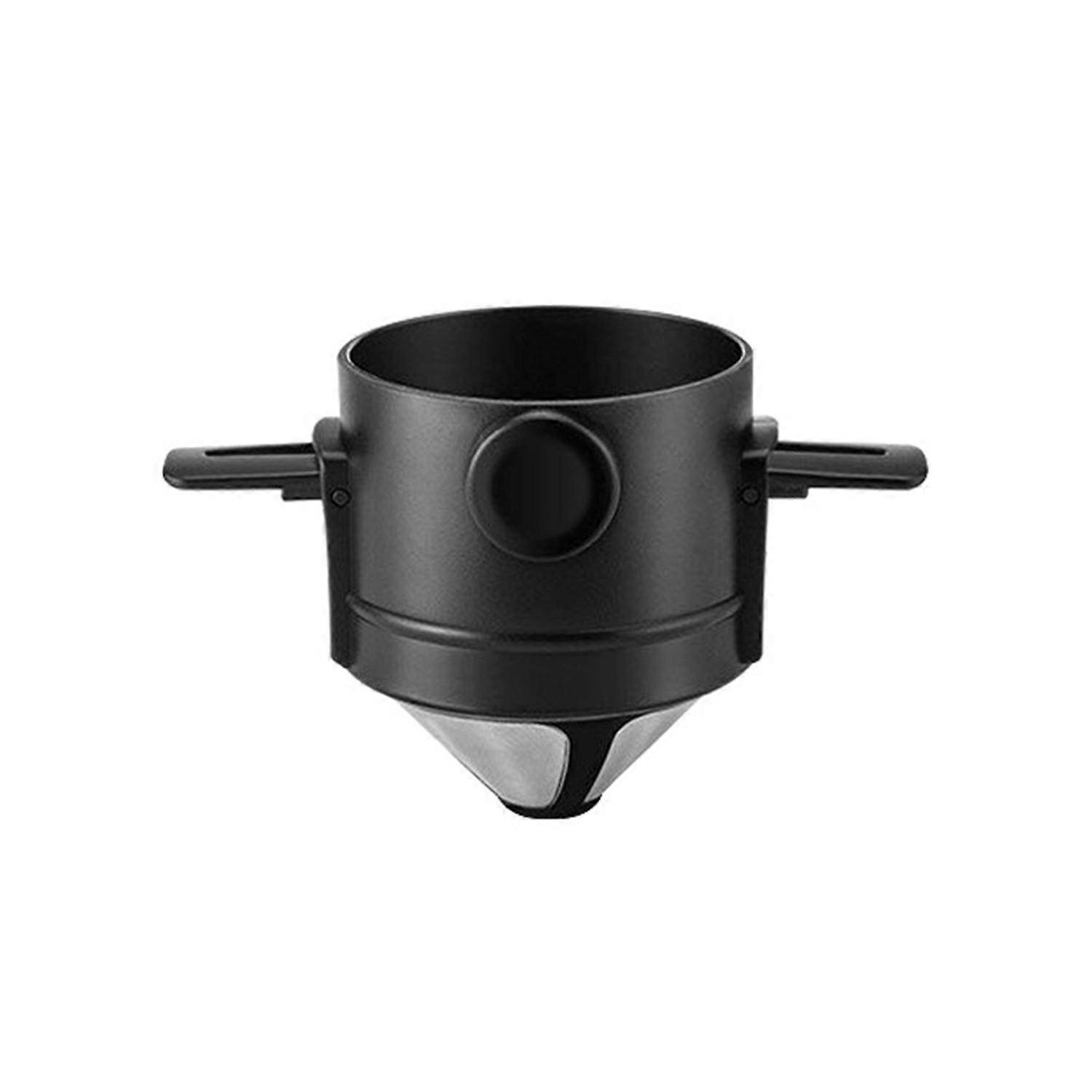 Pour Over Coffee Dripper Stainless Steel Coffee Maker Double-Layer Filter Eco-Friendly Cone Filter