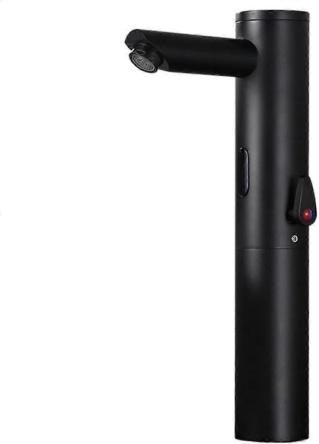 Sensor Waschtischarmaturen schwarz automatischer Sensor Mischer berührungslos Wasserhahn warm und kalt Wasserhähne Waschbecken WasserhahnP20211224868