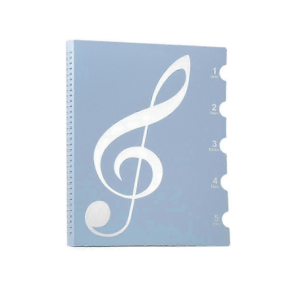 Chemise pour partitions, 60 pages, format lettre A4, inscriptible et détachable, motif choral F